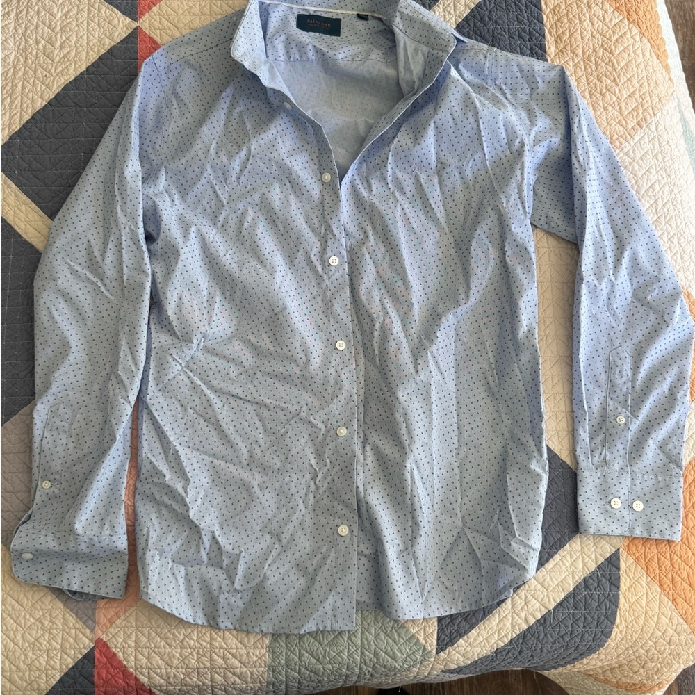 Men's Fairlane Blue Pattern Button Down